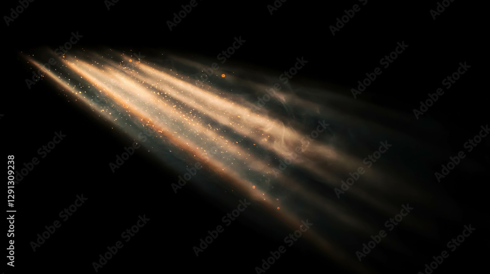 Poster abstract bronze smoke and dust particle background for creative design