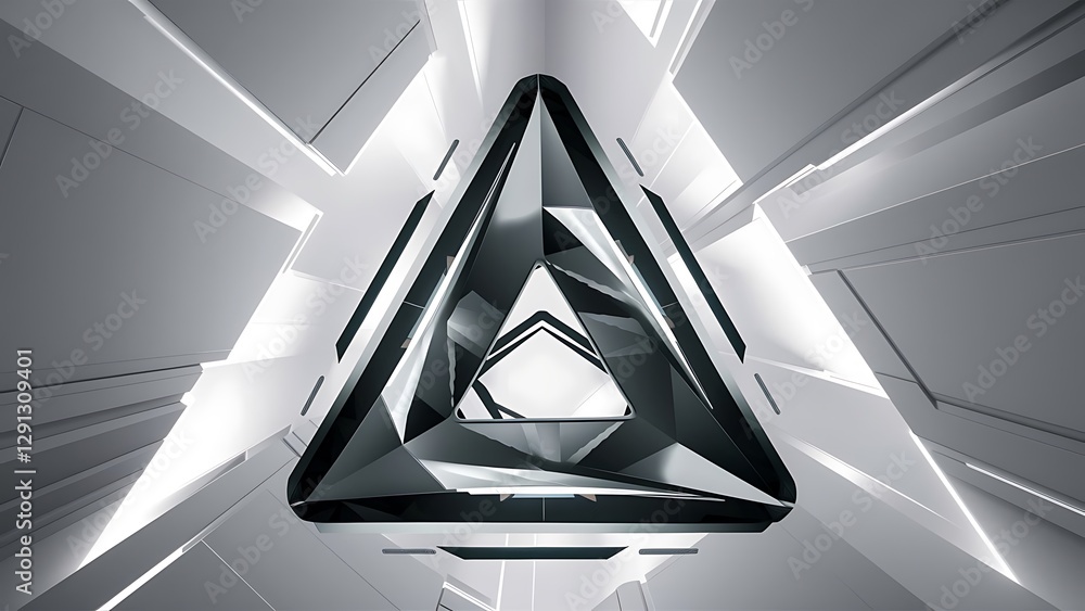 Poster vector triangle geometric backgrounds low poly 3d shape on light backdrop vector illustration for co