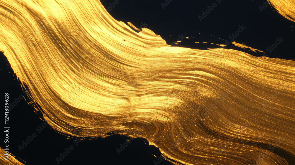 Poster elegant abstract background with gold ink and brushstrokes for luxurious design