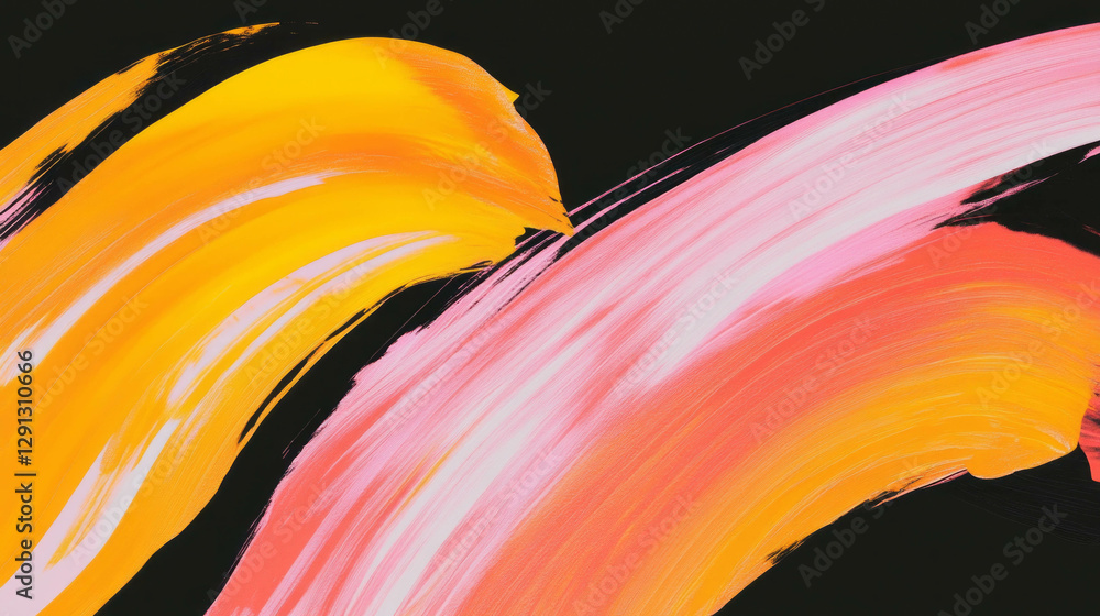 Poster abstract colorful brushstroke background for creative design and art projects
