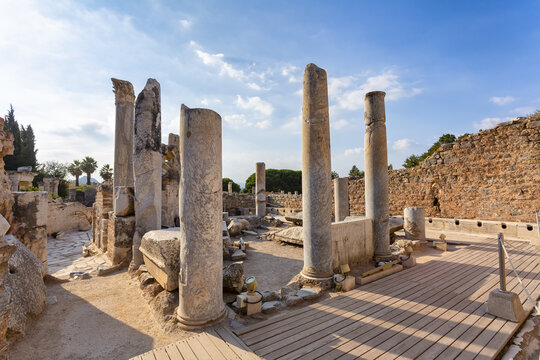Beautiful view of Ephesus, a very important archaeological site in Turkey