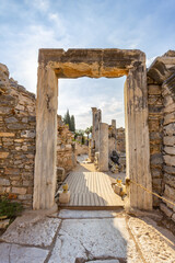 Fototapeta premium Beautiful view of Ephesus, a very important archaeological site in Turkey