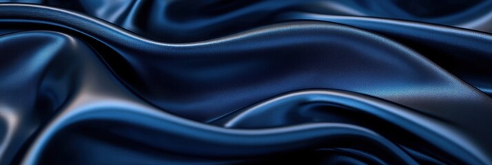 Obraz premium 3d background minimalistic mockup with space for text luxurious velvet fabric in deep blue