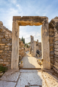 Beautiful view of Ephesus, a very important archaeological site in Turkey