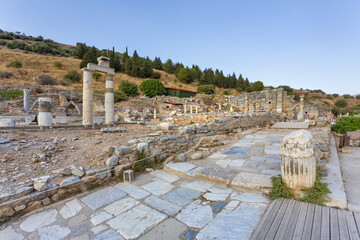 Beautiful view of Ephesus, a very important archaeological site in Turkey