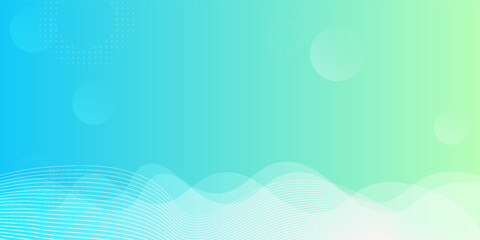 Modern banner background. full color, bright blue green gradation, wave eps 10