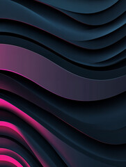Futuristic Minimalistic Abstract Background with Vibrant Neon Waves
