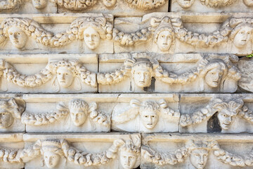 Beautiful view of the archaeological site of Aphrodisias, Turkey