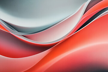 Futuristic Minimalistic Abstract Background with Vibrant Neon Waves