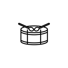 Drum and drumstick icon