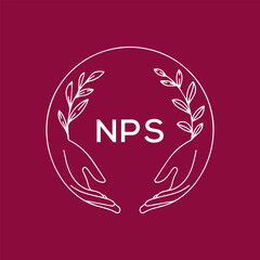 INPS letter logo design vector logo modern alphabet font overlap style. calligraphy designs for logo, Poster, Invitation, etc.