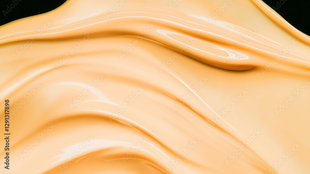 Aufkleber flowing cream texture with dynamic, abstract design suitable for backgrounds