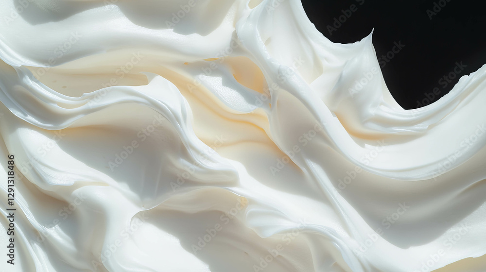 Poster abstract waves of creamy frosting texture for artistic backgrounds