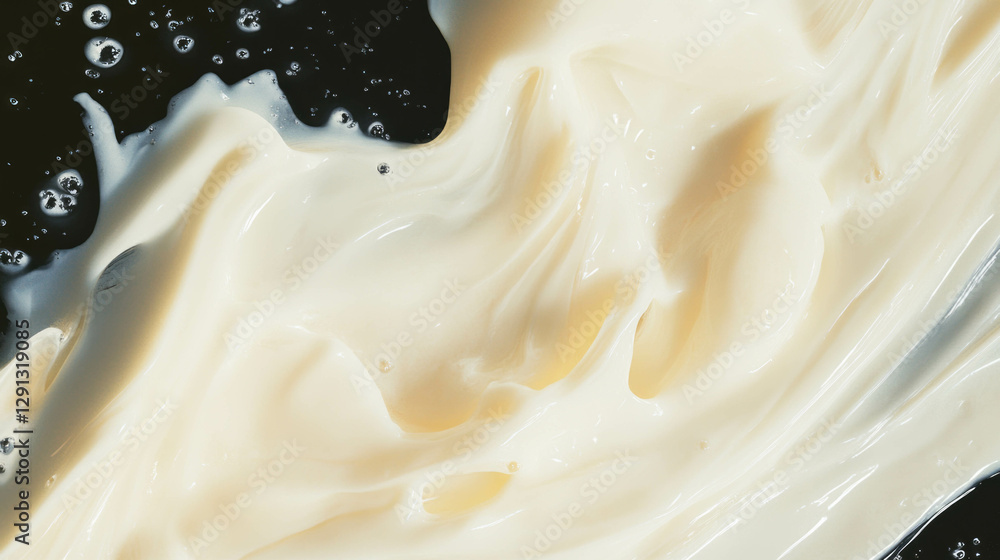 Poster creamy texture with swirling patterns for artistic background design