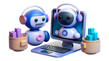 android with computer mouse