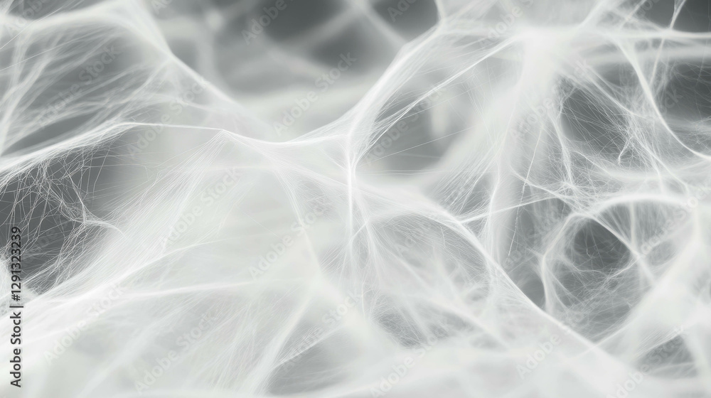 Poster Delicate spiderweb threads creating an intricate background texture for design