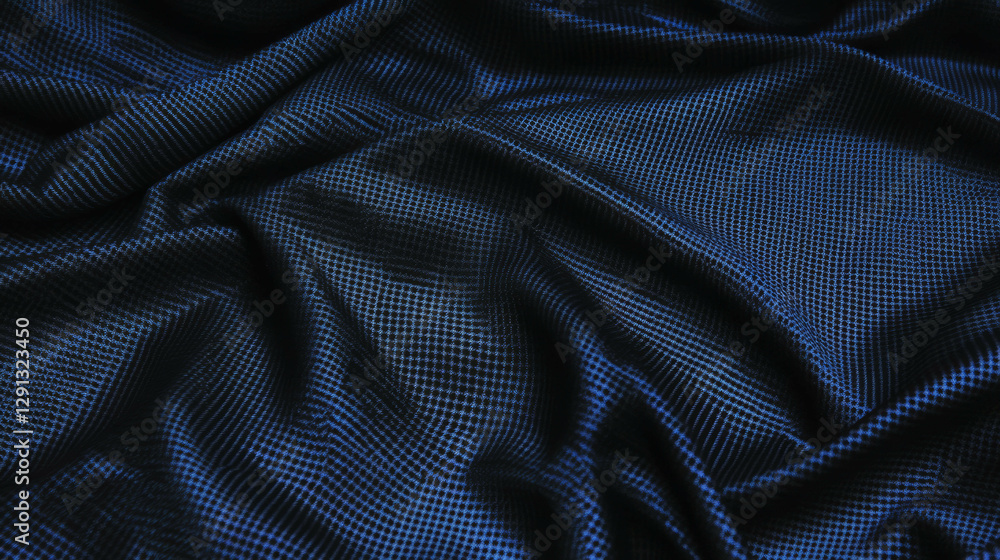 Poster abstract denim fabric with crosshatch pattern for fashion and textile design