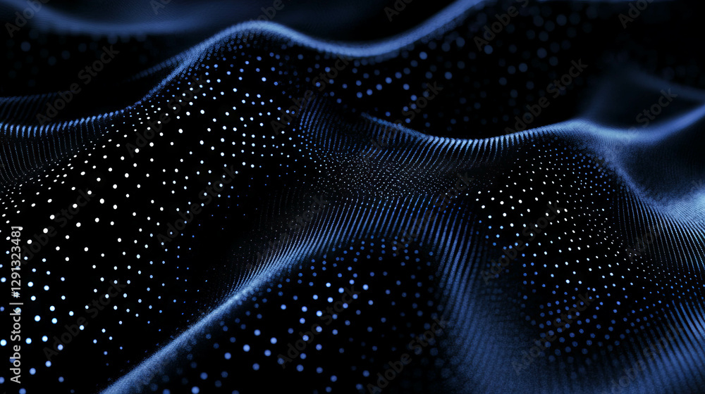 Poster Elegant denim background with subtle dotted pattern for modern design concepts