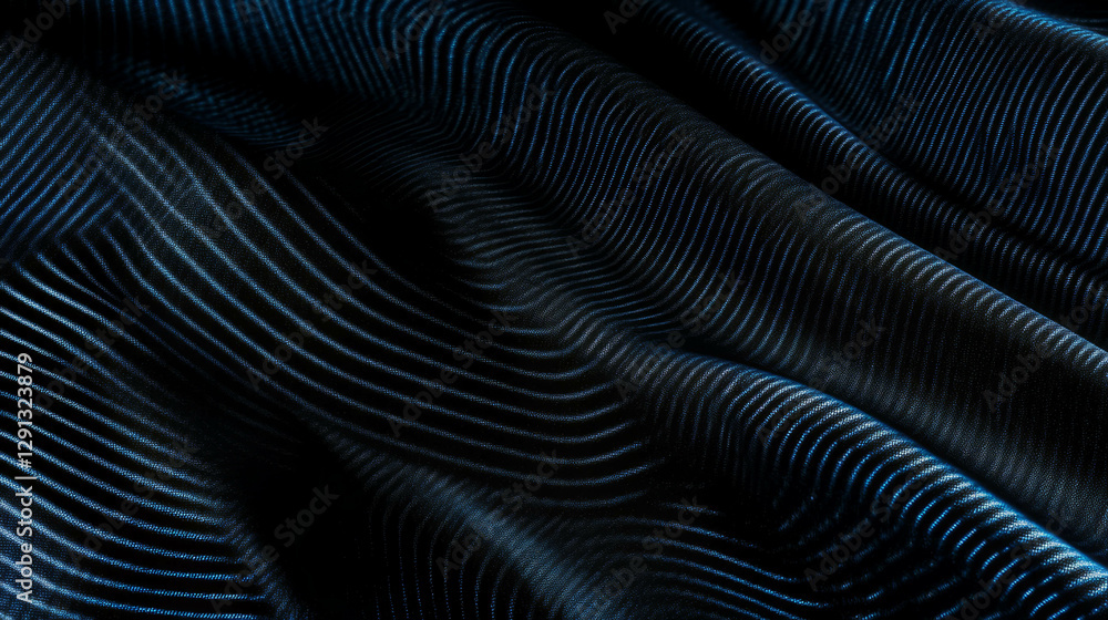 Poster Denim texture with subtle striped pattern for textile design and background use