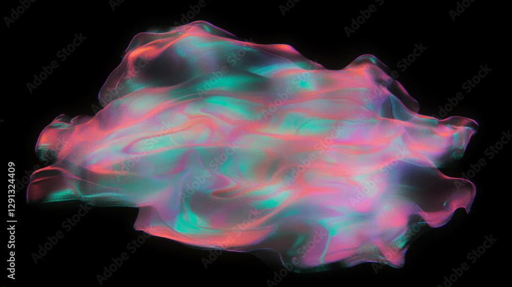 Poster abstract digital glitch art with vibrant colorful texture and distortion