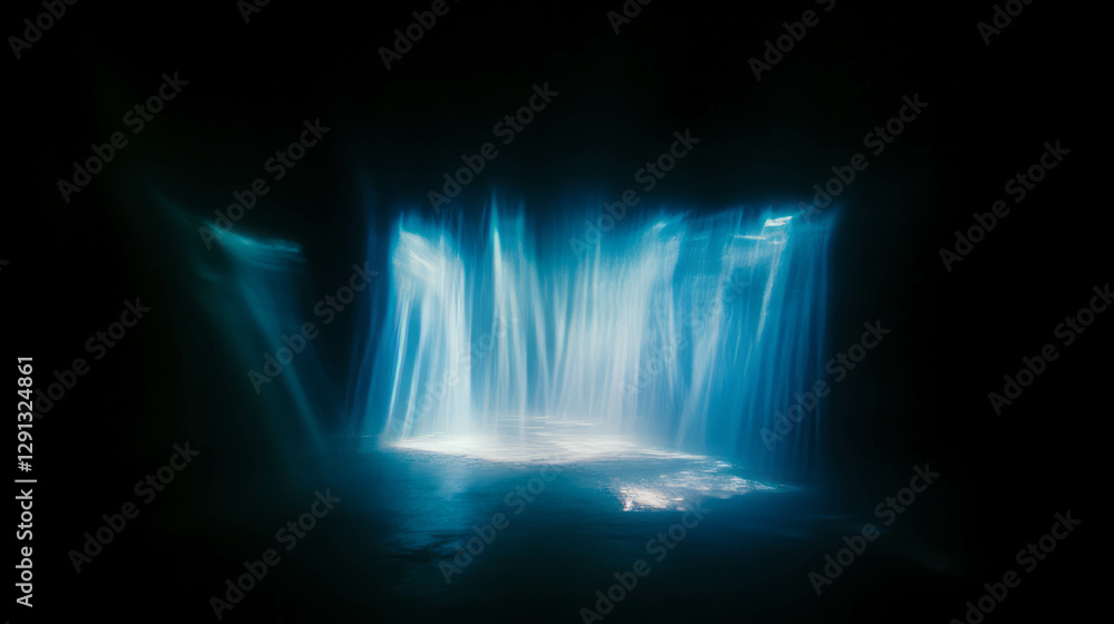 Poster ethereal glow and mystical light emanating from hidden source for spiritual serenity