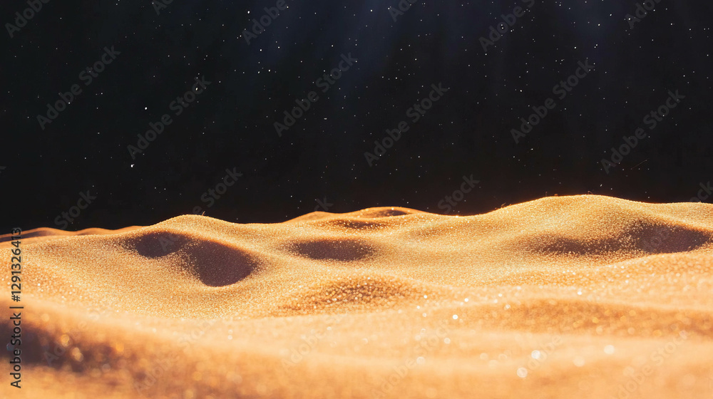 Poster tranquil sand dunes under soft light for background and design