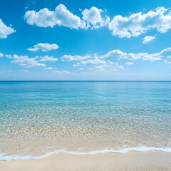 Fototapeta premium Beautiful Beach Ocean Sky