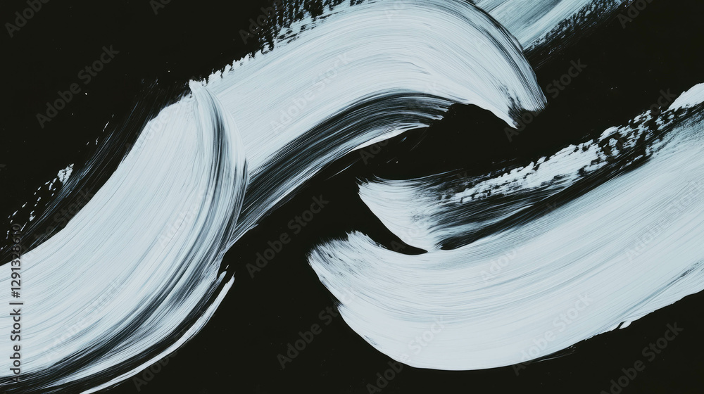 Aufkleber Abstract dry brush texture background with dynamic strokes for creative design