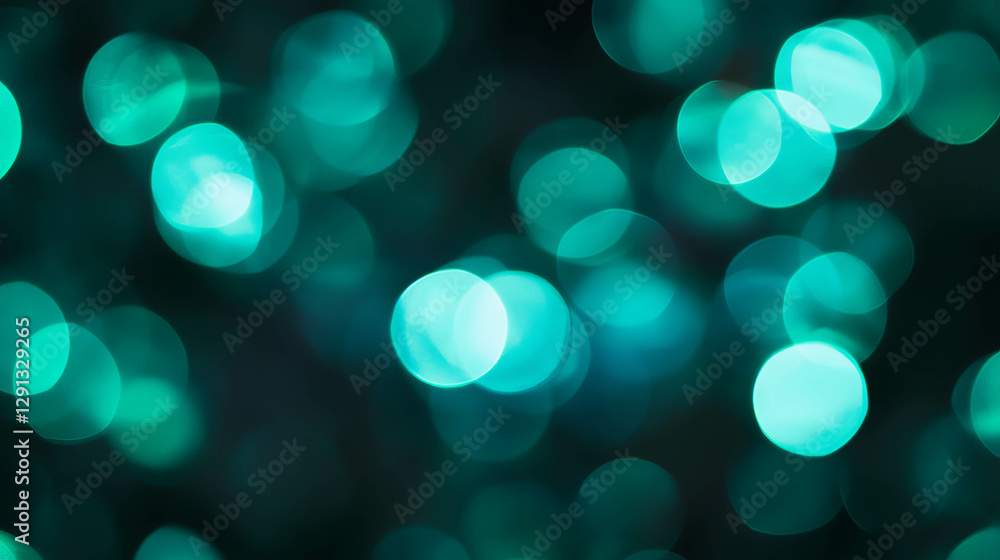 Poster emerald bokeh background with rich green color for design and creativity