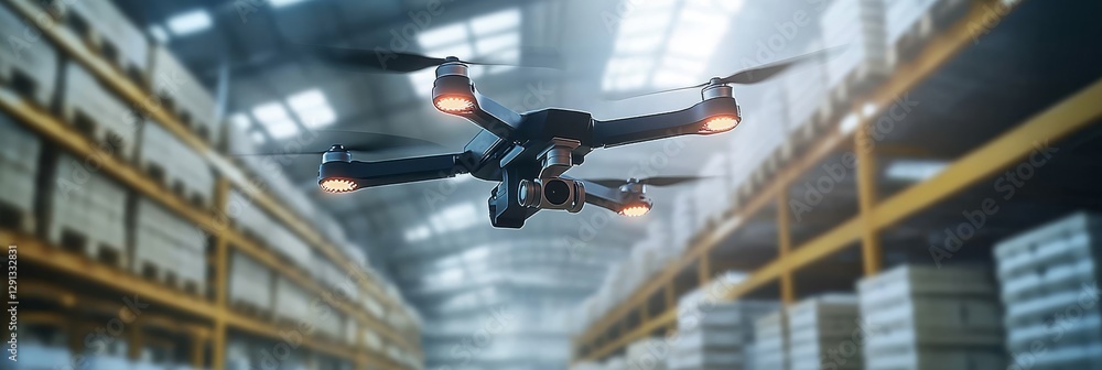 Poster discover how cuttingedge advanced drones are completely revolutionizing inventory management and log