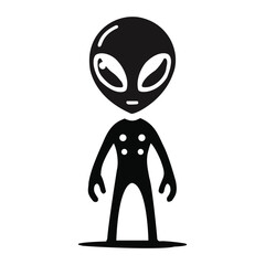 A cute and colorful alien icon, perfect for sci-fi themes, space projects, or futuristic designs.