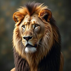 Obraz premium Portrait of a lion.