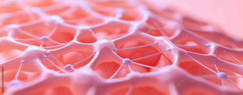 Poster artistic depiction of brain with neural connections, showcasing intricate patterns and textures. vib