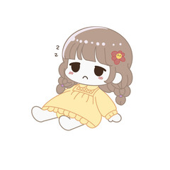 little girl with a flower