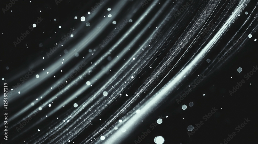 Poster Abstract background of falling light rays and blurred particles for design projects