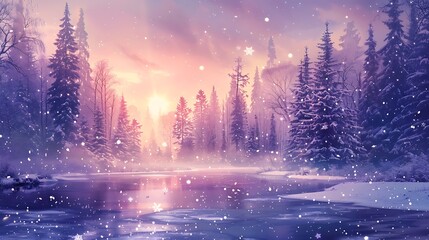 Obraz premium Beautiful Blue Skies with Nature, Bright Moon ,Cloud ,Beach scenery, Tree, night -Anime concept Background