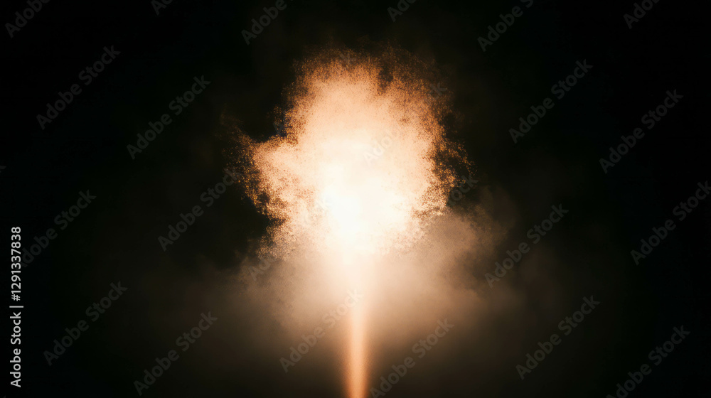Poster abstract warm light burst background for design and creativity