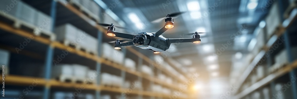 Poster explore in detail how advanced drones significantly enhance both inventory management and logistical