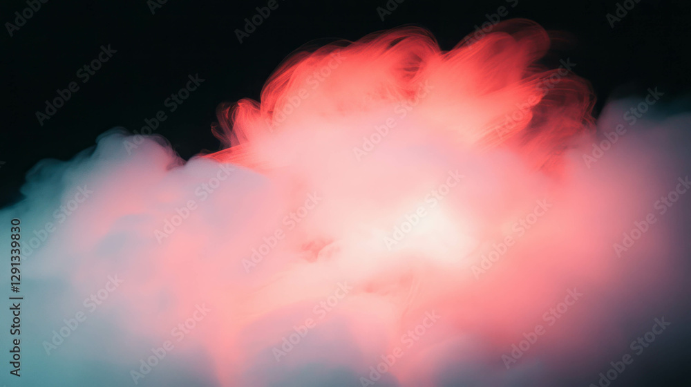 Aufkleber dreamy abstract background with floating pink light wisps