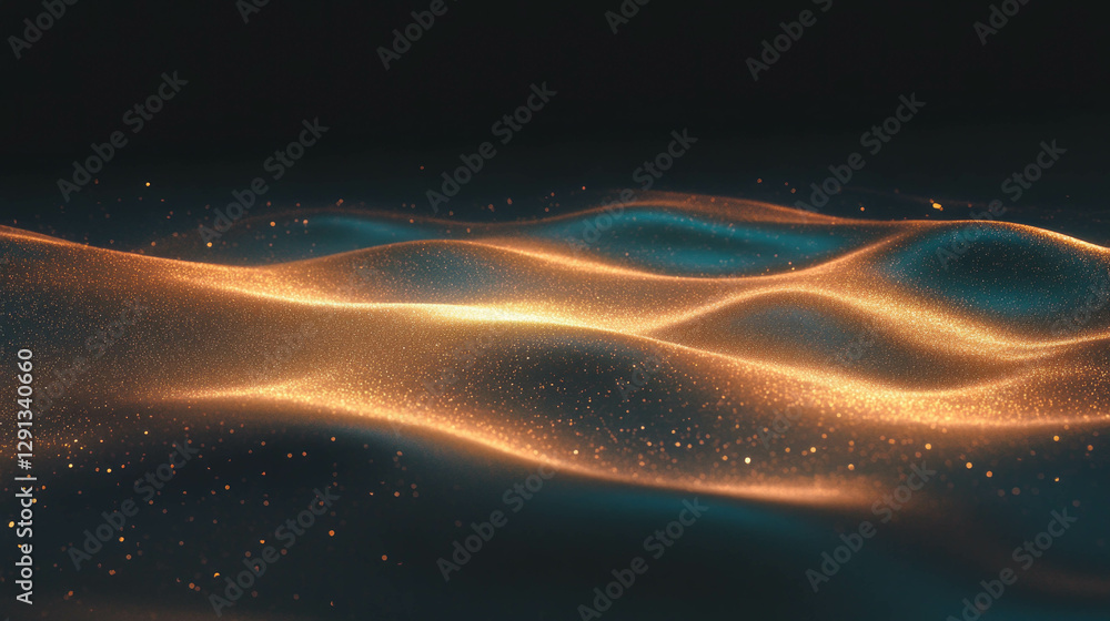 Poster Mesmerizing floating sand gradient for elegant background design