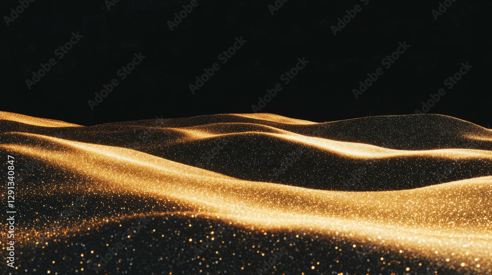Aufkleber serene floating sand with reflective polished surface for elegant design and background