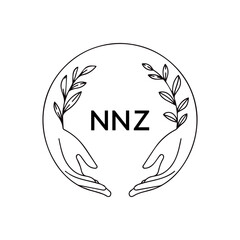 NNZ creative minimalist letter logo.