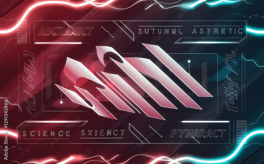 Poster abstract wallpaper with 3d dynamic shape background with motion forms futuristic trendy backdrop mod