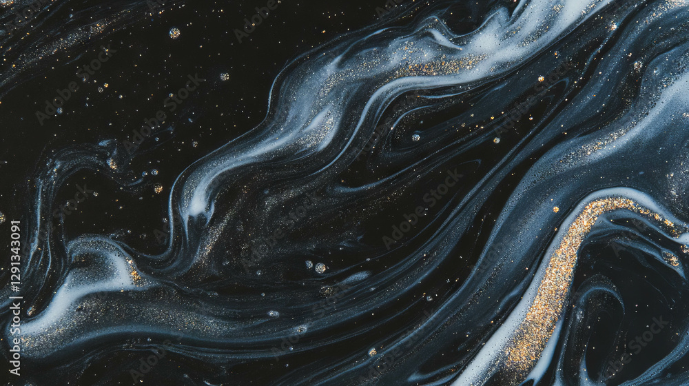 Aufkleber abstract swirling foam and glitter background for artistic design and creative projects