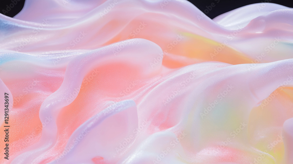 Poster dynamic foam smears with pastel colors for artistic background design
