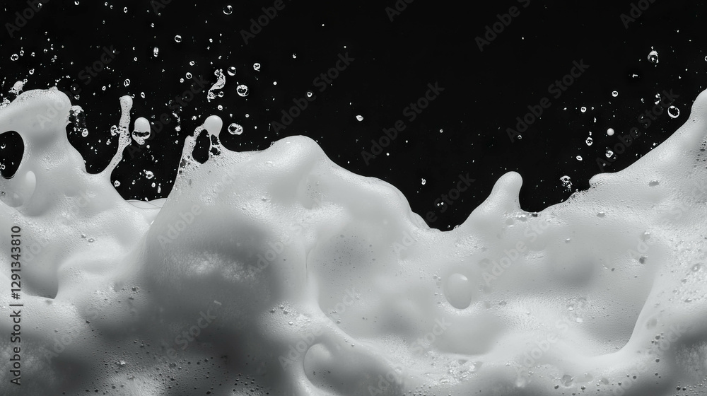 Poster Dynamic foam texture background creating a sense of motion for design projects