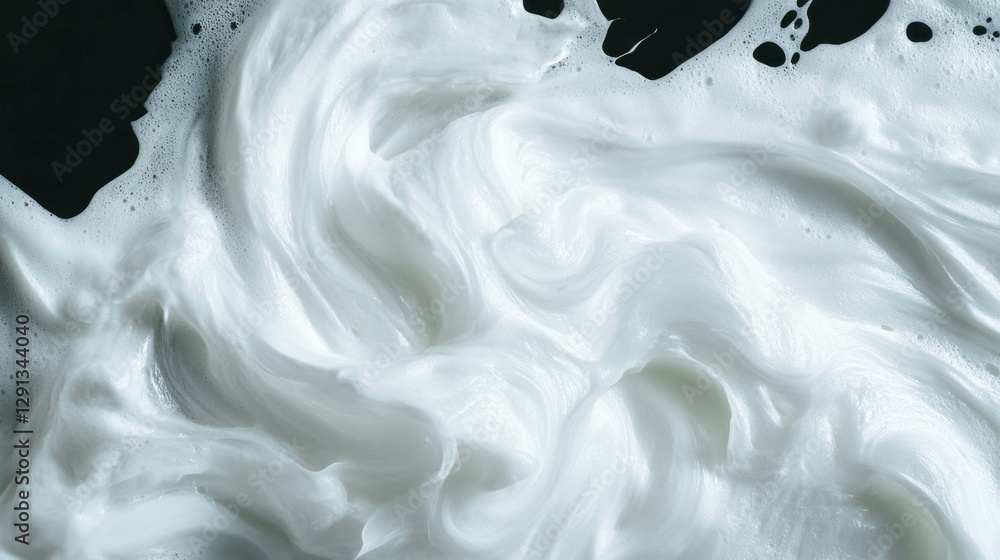 Poster Swirling foam texture with dynamic vortex pattern for creative design