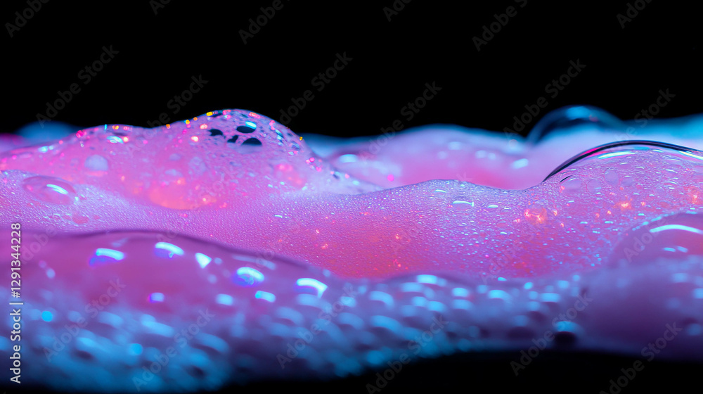 Aufkleber vibrant abstract background of colorful foam smears with illuminated texture
