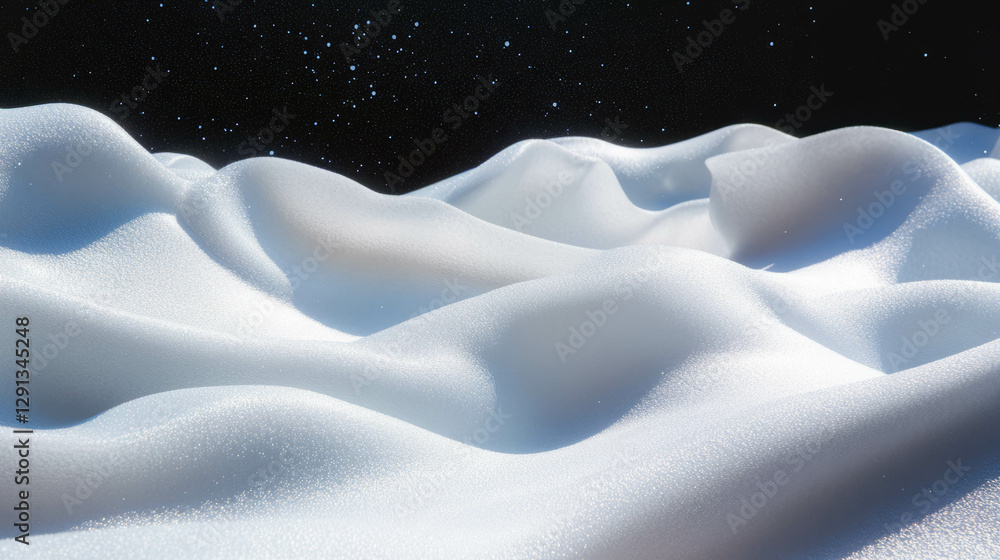 Poster abstract foam texture with wave-like patterns creating a dreamy night sky effect