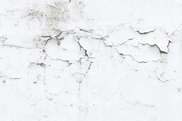 Obraz premium Cracked White Painted Exterior Wall